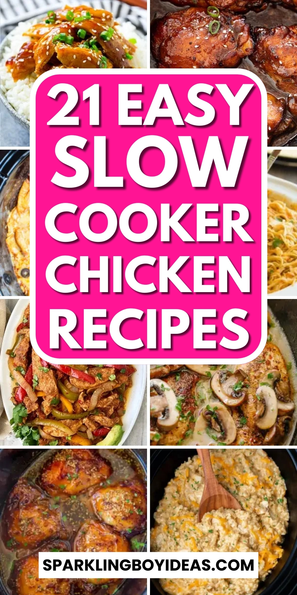 21 Best Slow Cooker Chicken Recipes - Sparkling Boy Ideas