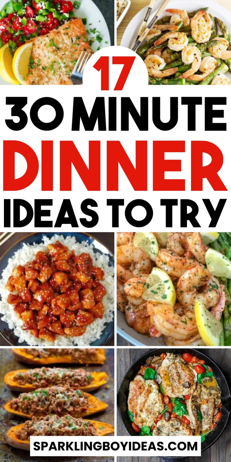 17 Easy 30 Minute Dinners - Sparkling Boy Ideas