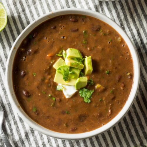 Homemade Black Bean Soup - Sparkling Boy Ideas