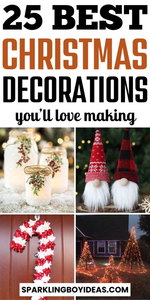 indoor and outdoor DIY christmas decorations for home