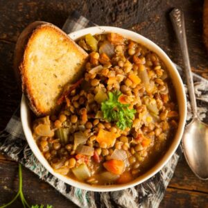 crockpot lentil soup 1
