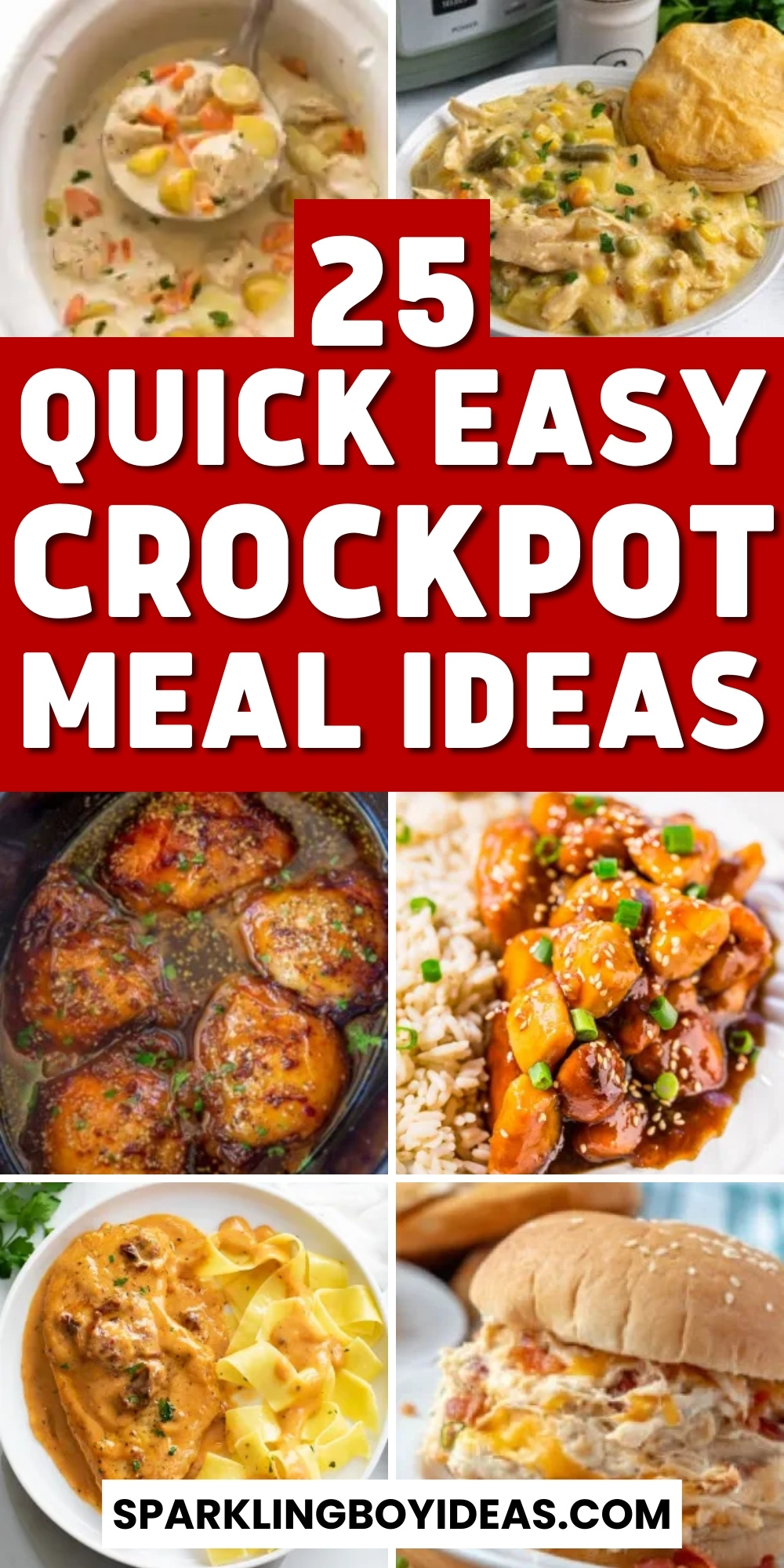 25 Easy Crockpot Meals - Sparkling Boy Ideas