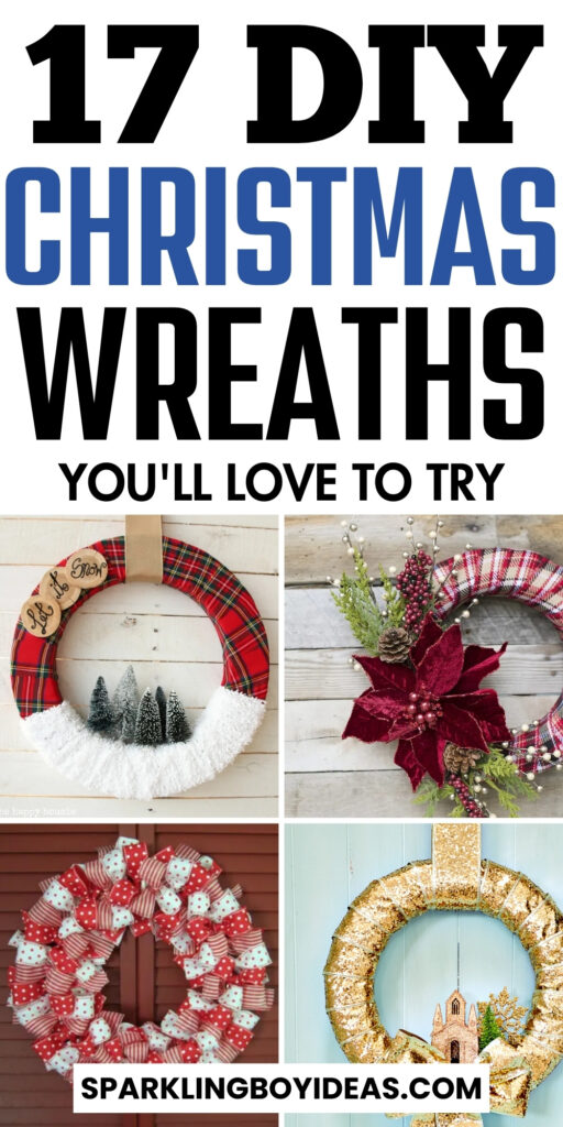 dollar store easy diy christmas wreaths for front door