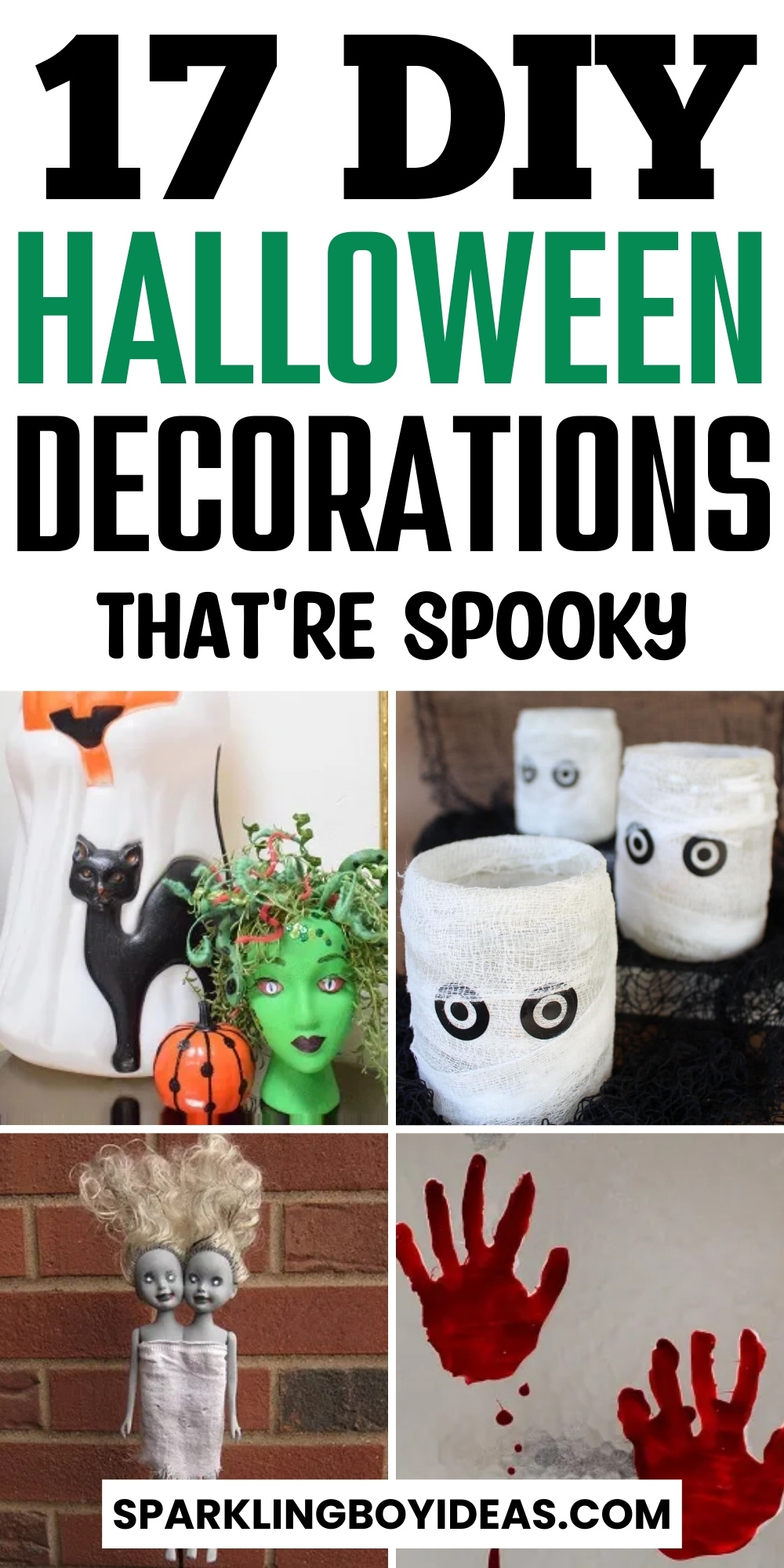 17 Easy DIY Halloween Decorations - Sparkling Boy Ideas