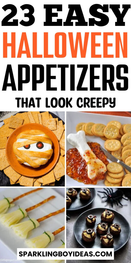 best cute spooky fun halloween appetizers for party for kids and adults