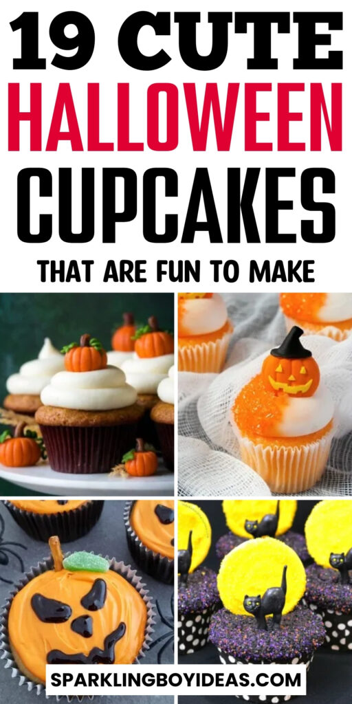 easy cute halloween cupcakes for kids and parties