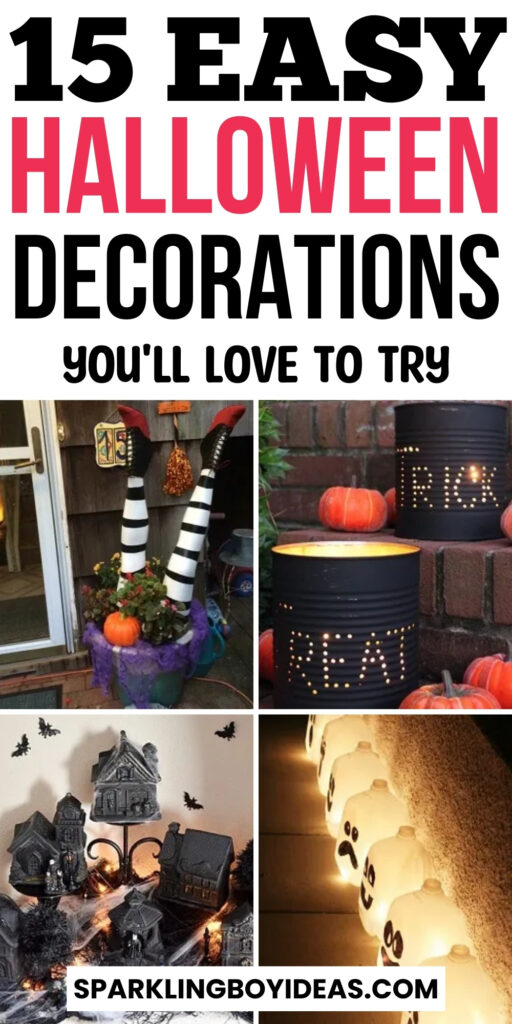 diy indoor and outdoor halloween decorations for home