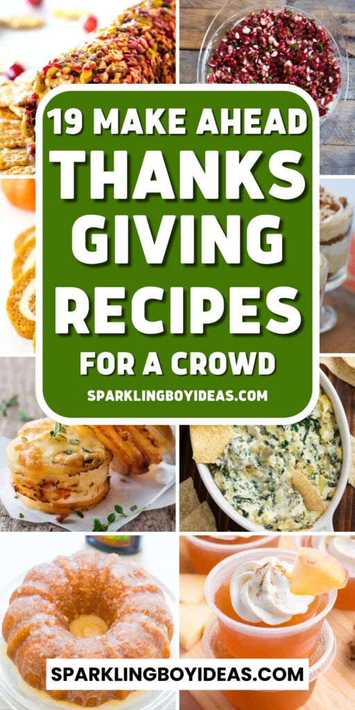 easy make ahead thanksgiving recipes for a crowd