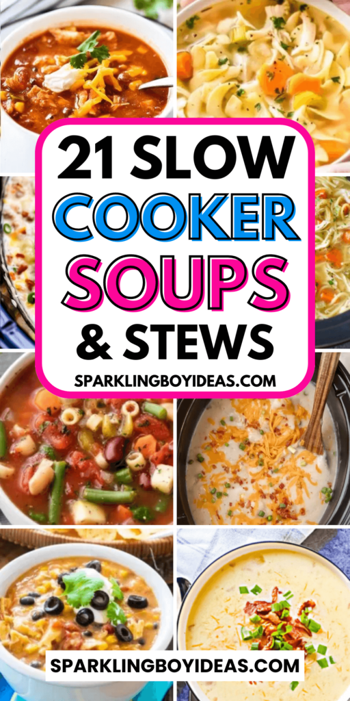 27 Easy Slow Cooker Soups - Sparkling Boy Ideas