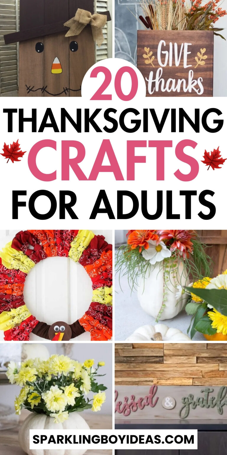 21 Best Thanksgiving Crafts for Adults - Sparkling Boy Ideas