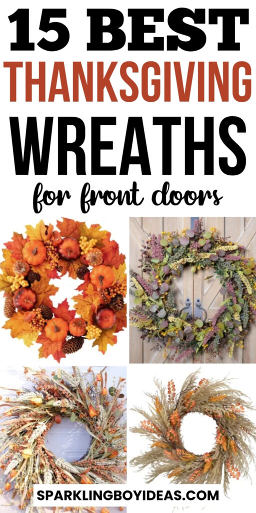 dollar tree easy diy thanksgiving wreaths for front doors