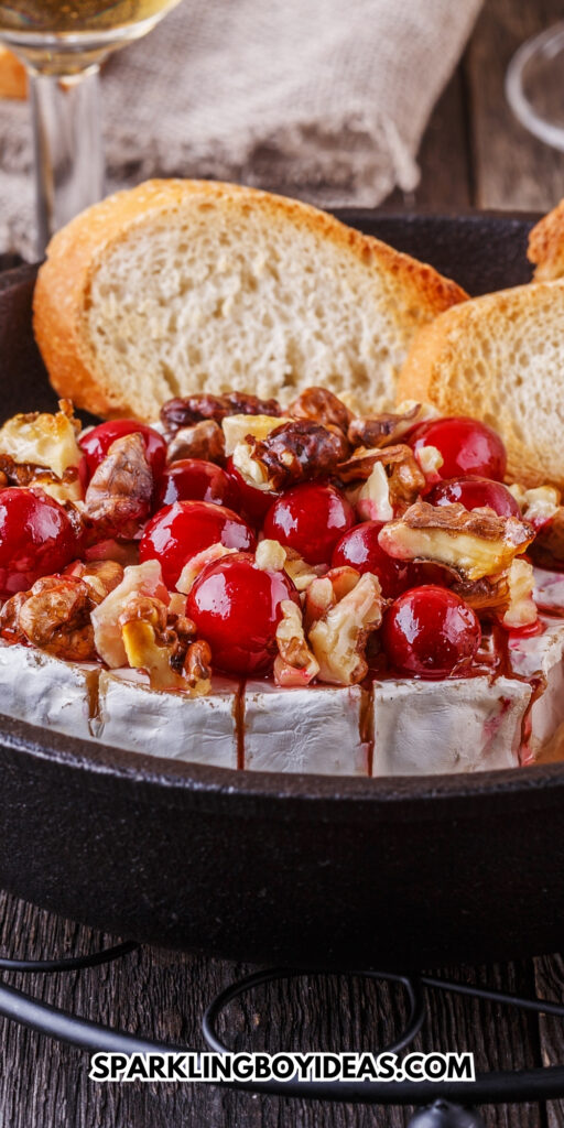 easy homemade baked cranberry brie bowl a perfect Thanksgiving and Christmas appetizer