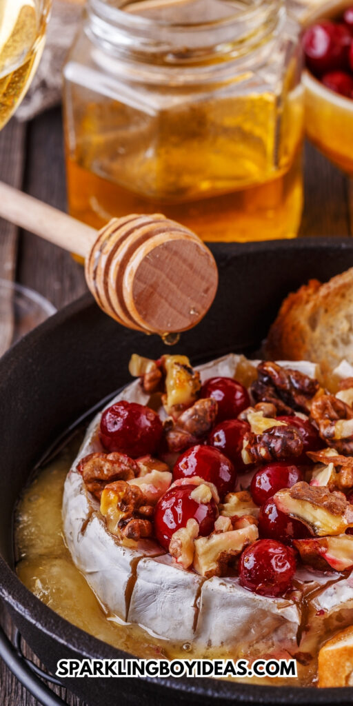 easy homemade baked cranberry brie bowl a perfect Thanksgiving and Christmas appetizer