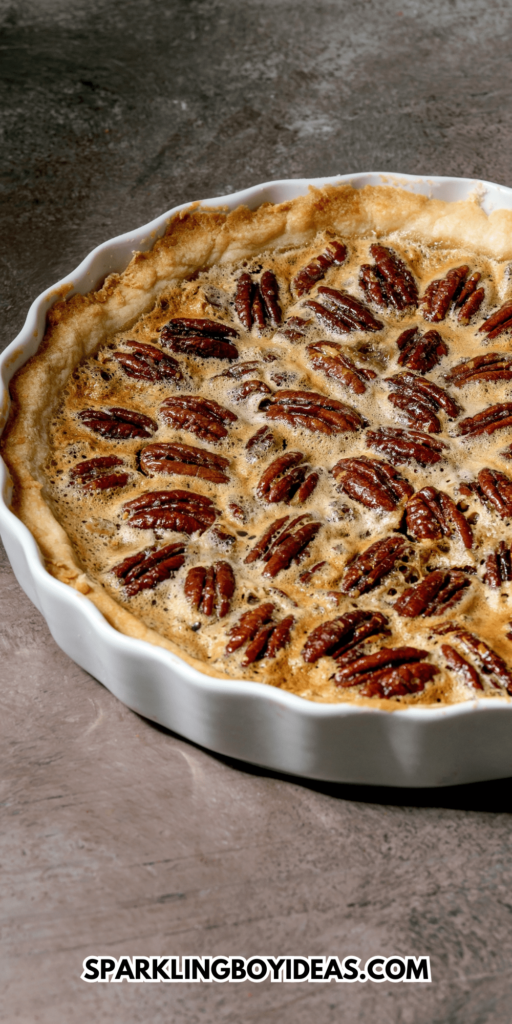 easy homemade classic caramel pecan pie recipe is a perfect fall dessert or Thanksgiving dessert