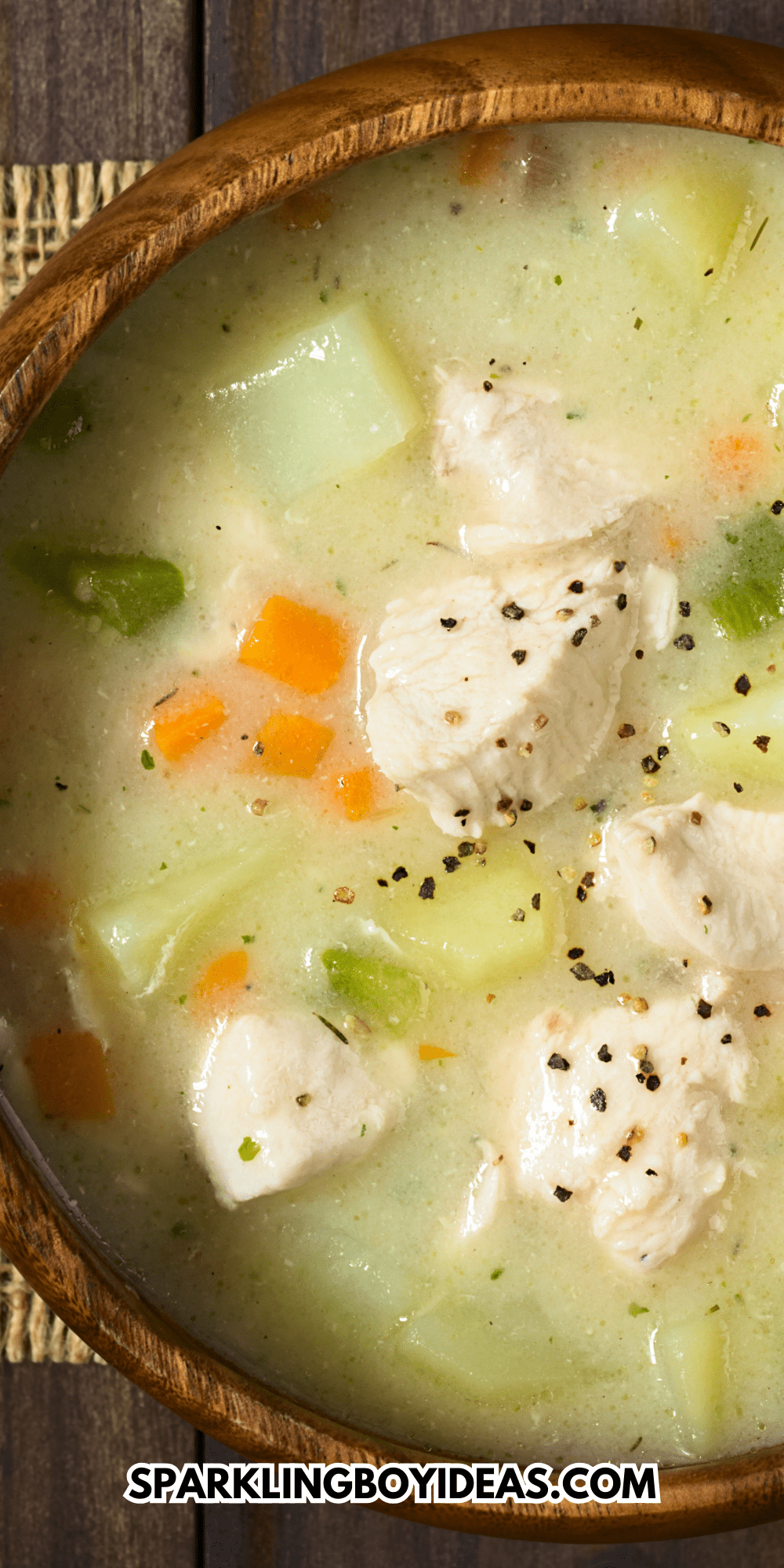 Creamy Chicken Potato Soup - Sparkling Boy Ideas