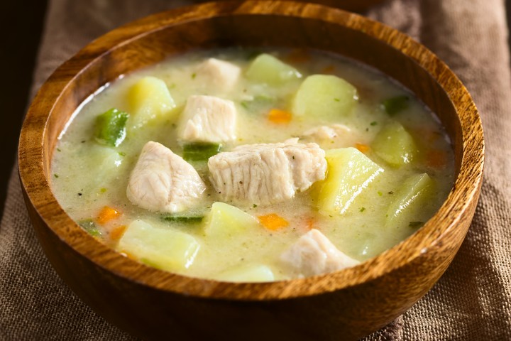 easy creamy chicken potato soup recipe for weeknight dinners