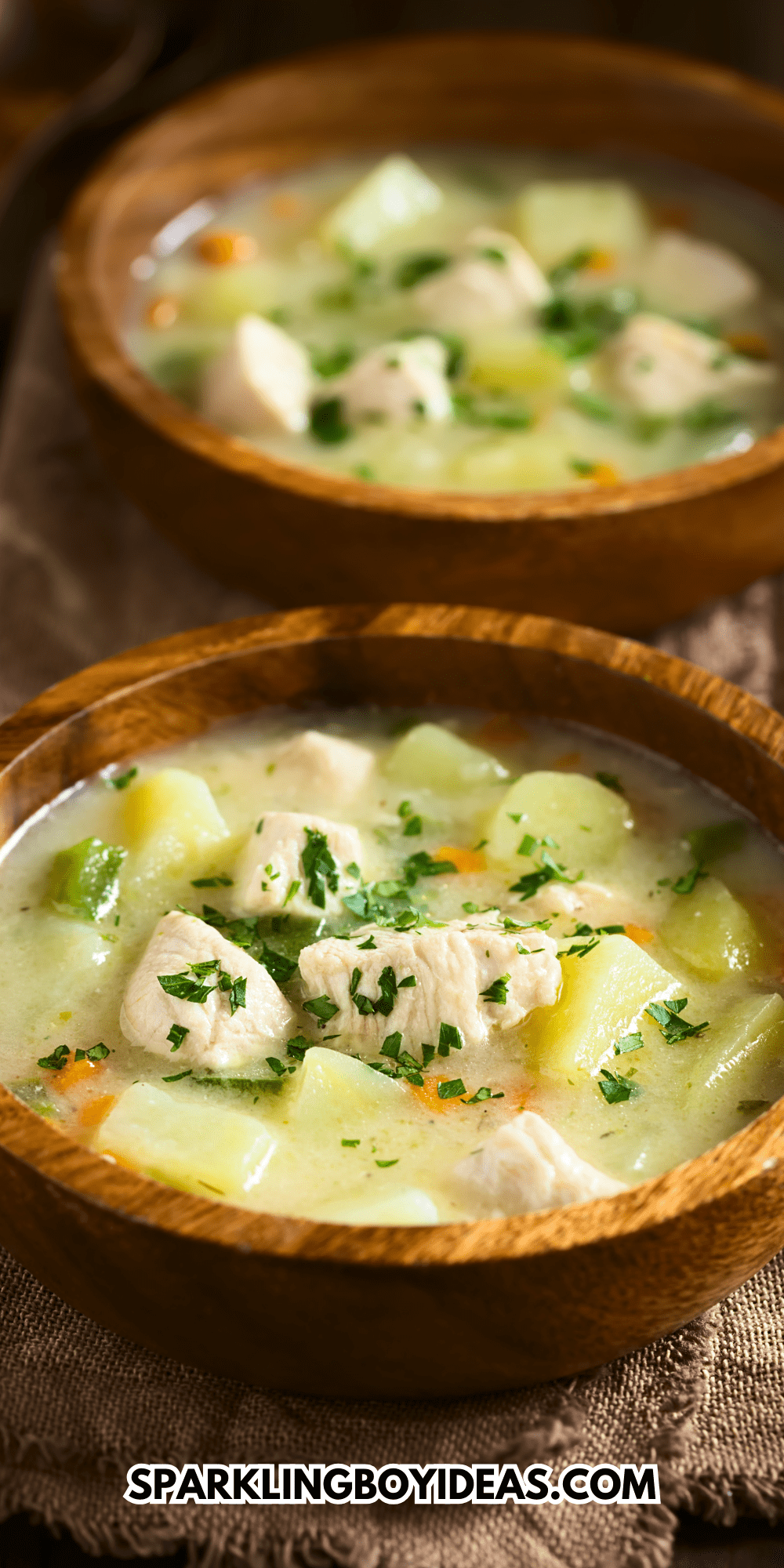 Creamy Chicken Potato Soup - Sparkling Boy Ideas