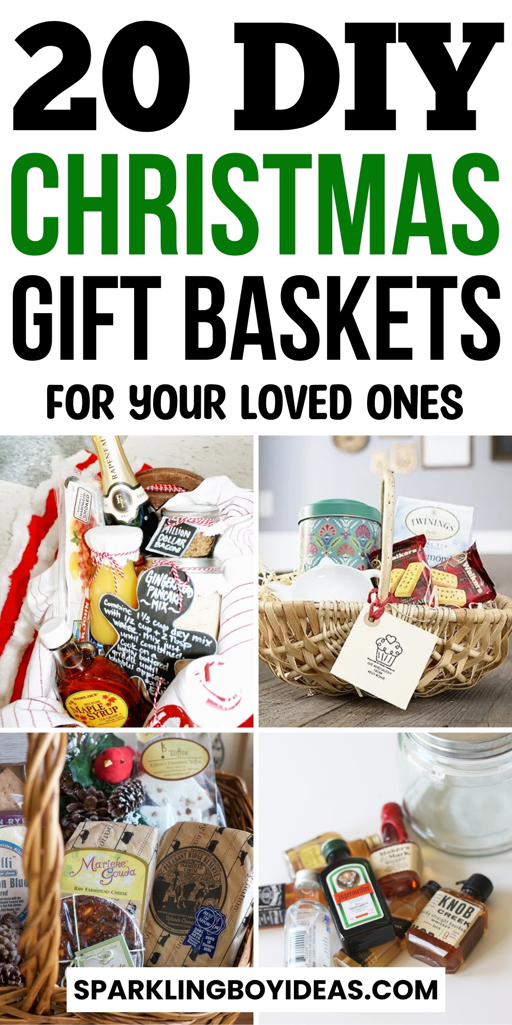 20 DIY Christmas Gift Baskets - Sparkling Boy Ideas