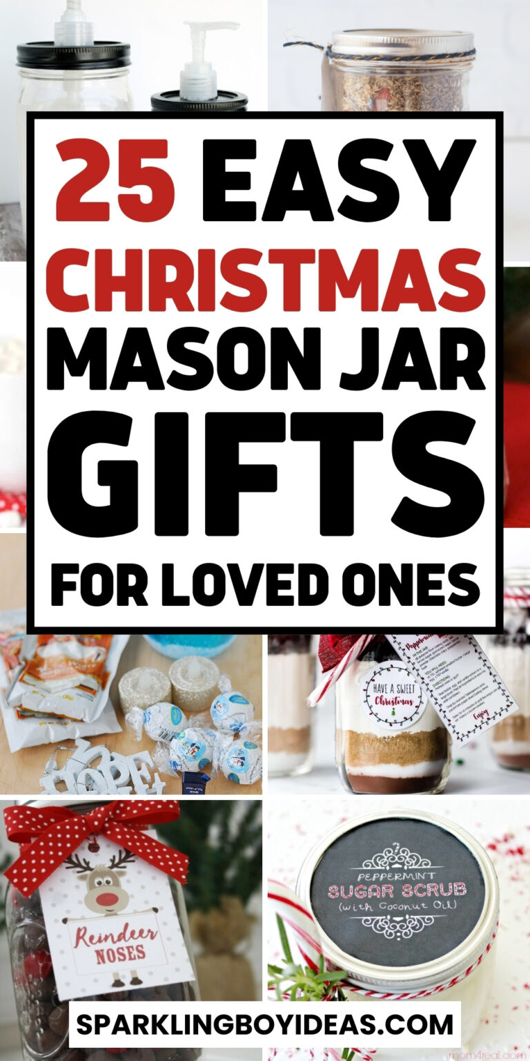 25 Easy DIY Christmas Mason Jar Gifts - Sparkling Boy Ideas