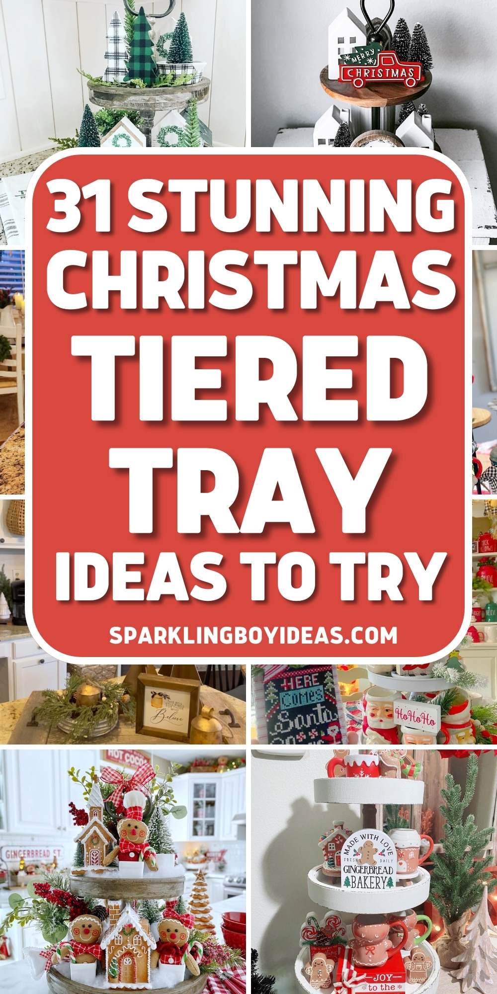 21 Best Christmas Tiered Tray Ideas - Sparkling Boy Ideas