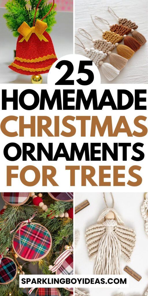 homemade diy christmas tree ornaments to make and sell