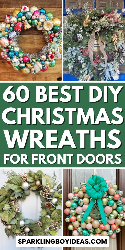 easy diy christmas wreaths for front doors