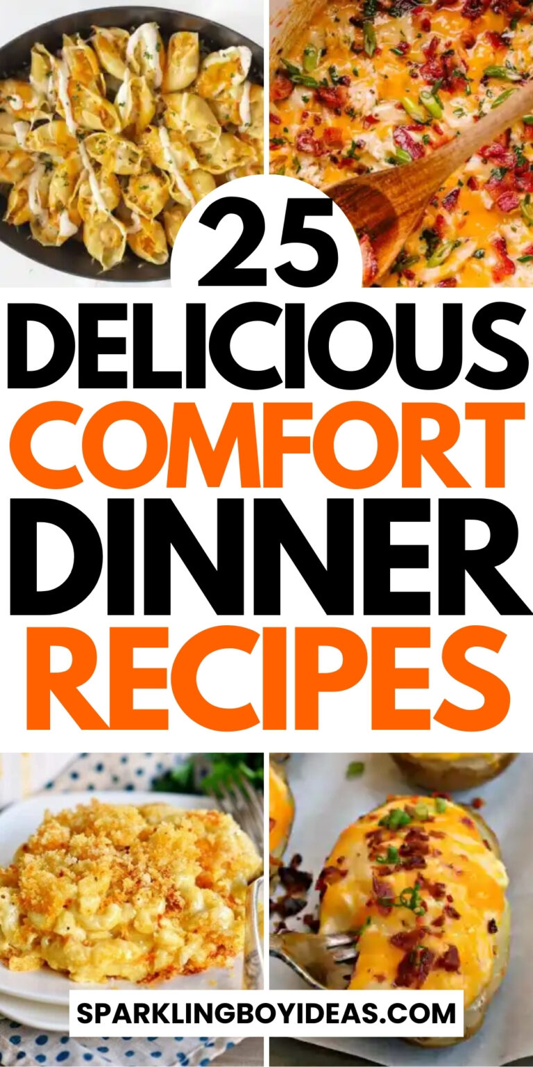 25 Easy Comfort Dinner Recipes - Sparkling Boy Ideas