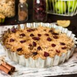 easy cranberry apple crumble with oats is a perfect fall and thanksgiving dessert