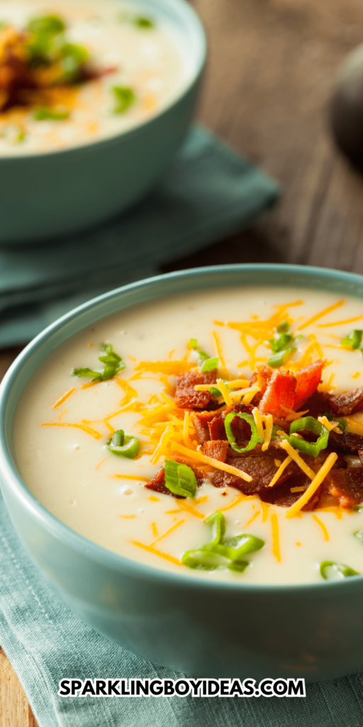 best easy crockpot loaded baked potato soup recipe for weeknight dinners