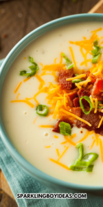 Best Crockpot Loaded Baked Potato Soup - Sparkling Boy Ideas