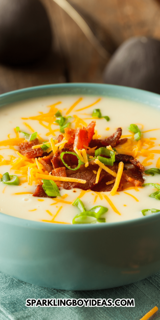 best easy crockpot loaded baked potato soup recipe for weeknight dinners