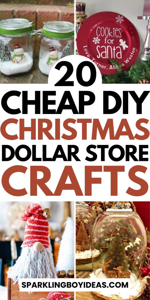 simple cheap diy dollar store christmas crafts