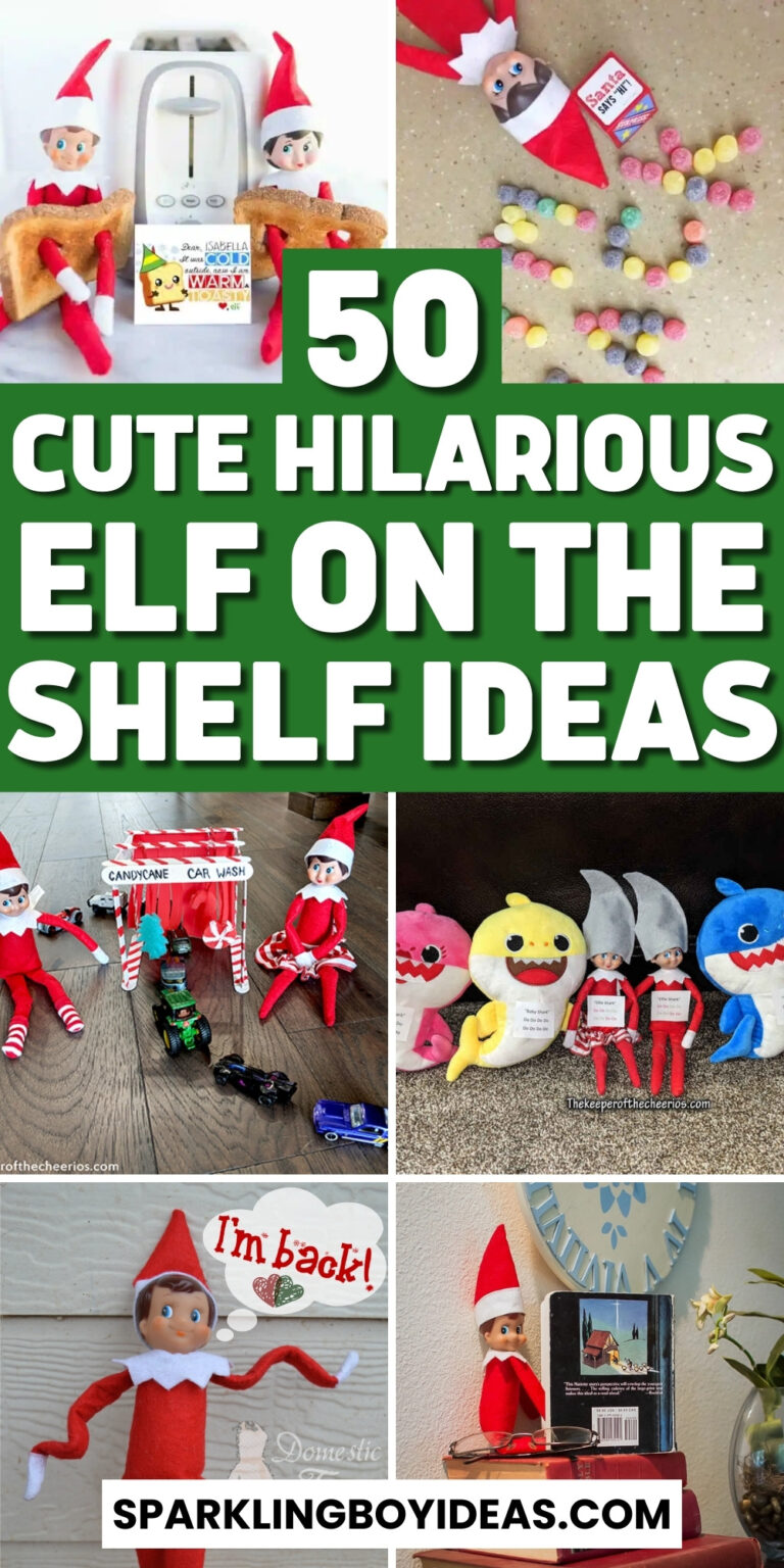 55 Cute Elf on the Shelf Ideas - Sparkling Boy Ideas