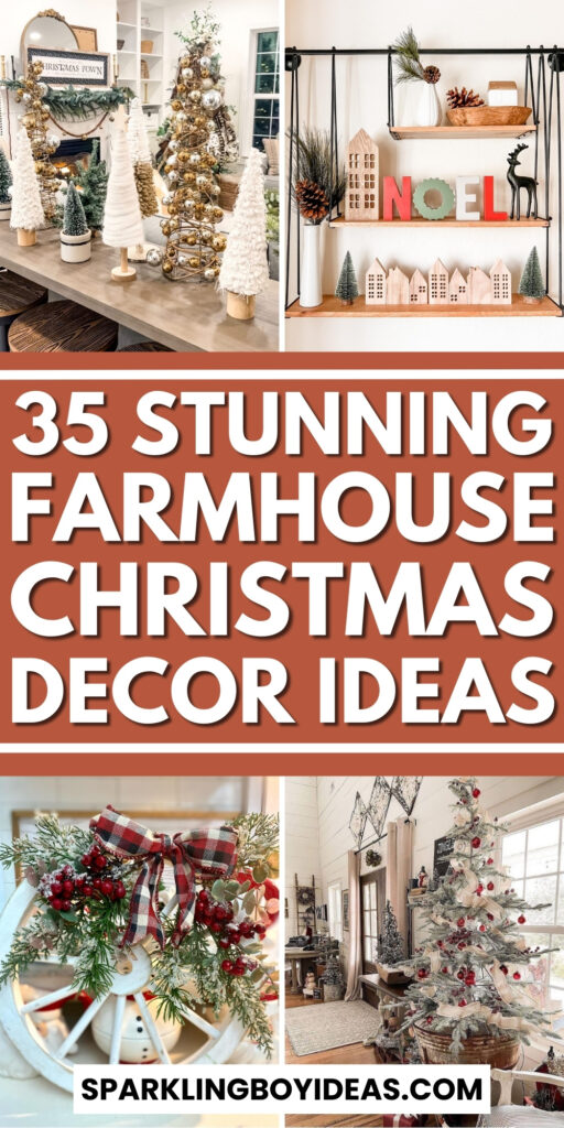 simple diy farmhouse christmas decor ideas for the home