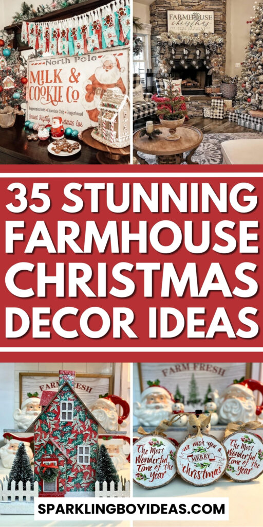 simple diy farmhouse christmas decor ideas for the home