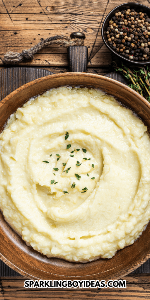Creamy homemade garlic mashed potatoes recipe is a perfect side dish for Thanksgiving and Christmas