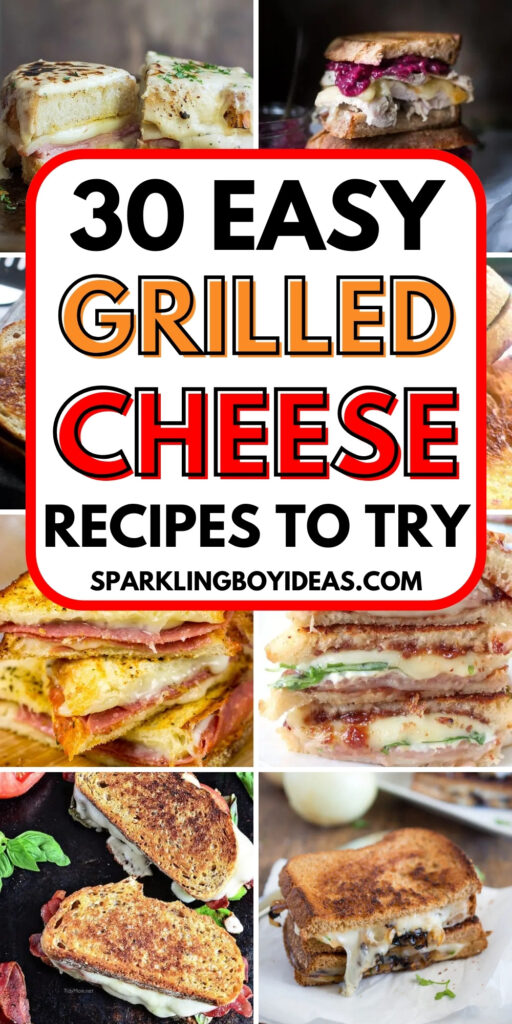 gourmet easy fancy grilled cheese recipes for breakfast, snacks