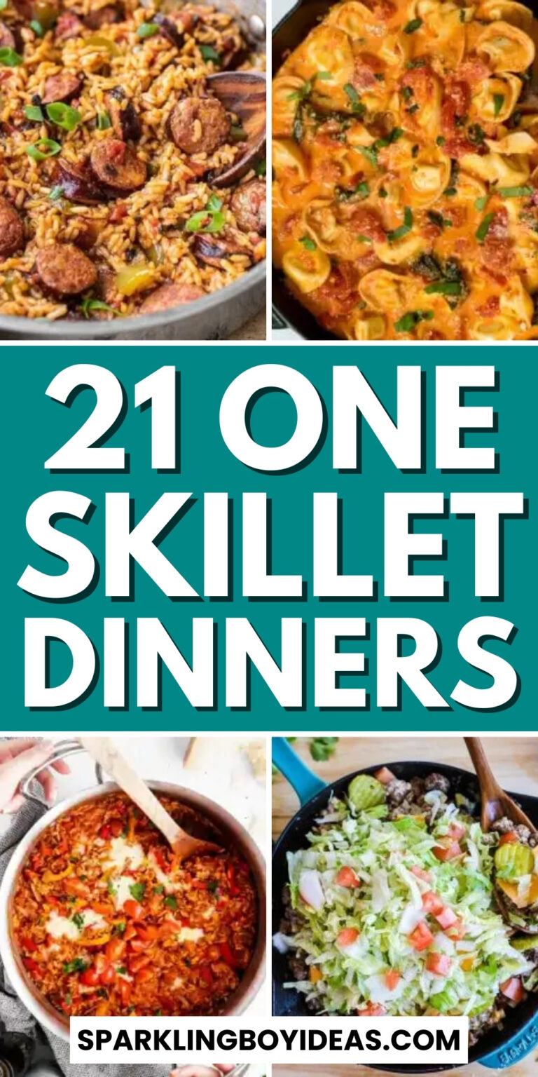 21 Easy One Skillet Dinners - Sparkling Boy Ideas