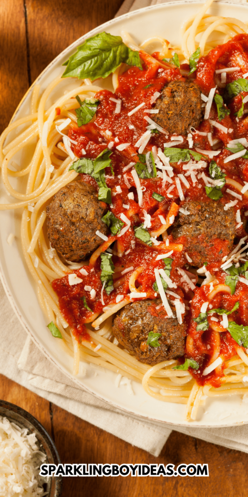 Easy homemade spaghetti and meatballs recipe for a crowd