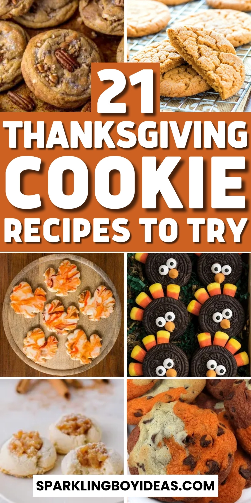 21 Easy Thanksgiving Cookies - Sparkling Boy Ideas