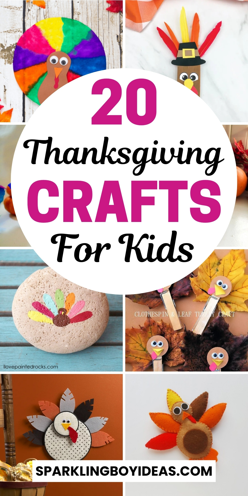 21 Cute Thanksgiving Crafts for Kids - Sparkling Boy Ideas