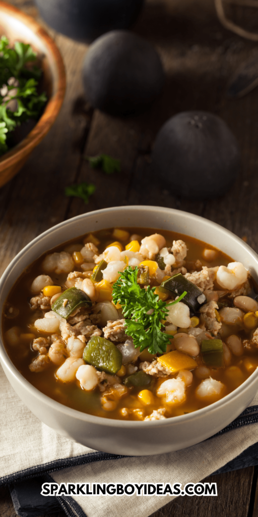 easy creamy white bean chicken chili soup recipe is a comfort soup perfect for weeknight dinners
