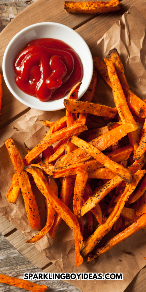 easy crispy oven baked sweet potato fries perfect for healthy snacking