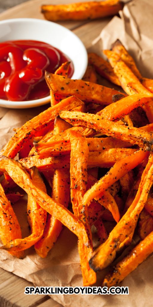 easy crispy oven baked sweet potato fries perfect for healthy snacking