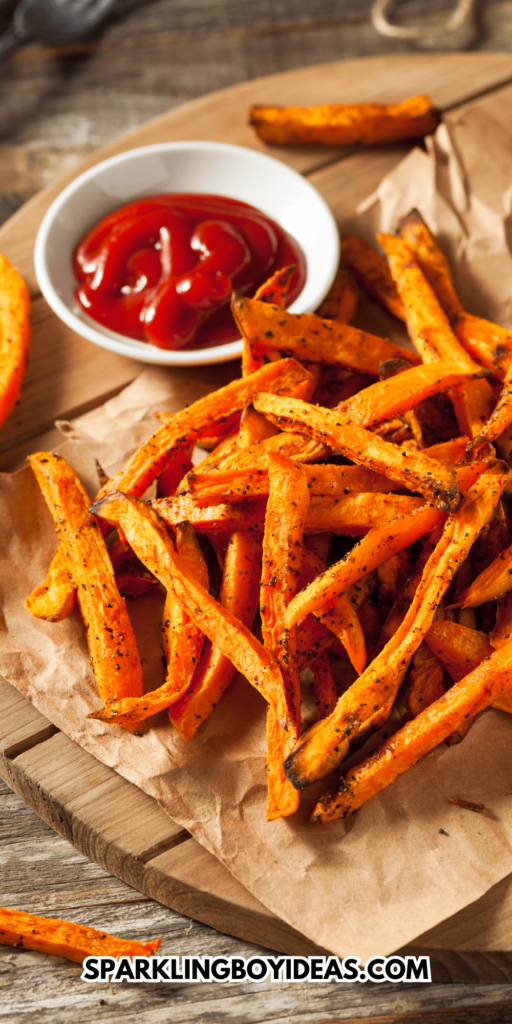 easy crispy oven baked sweet potato fries perfect for healthy snacking