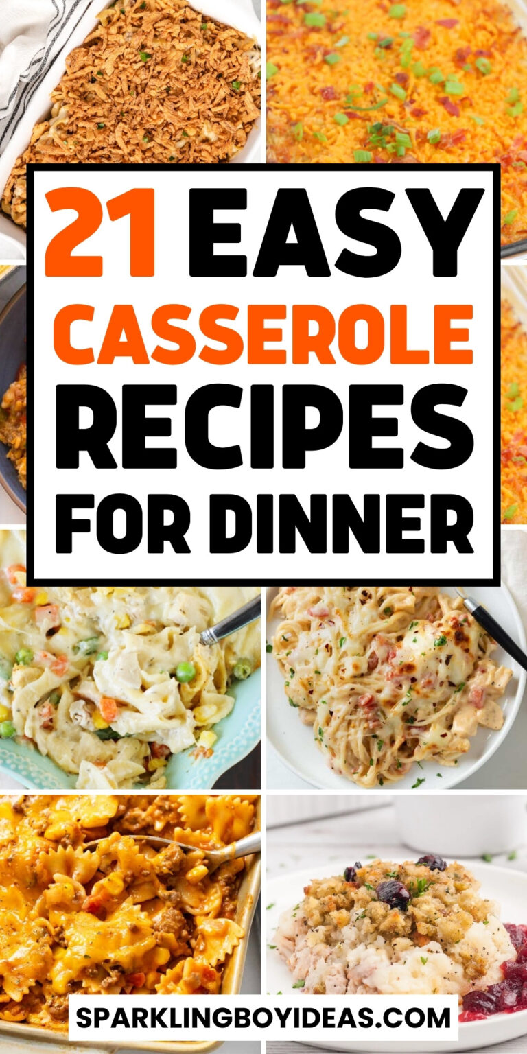 21 Easy Casserole Recipes - Sparkling Boy Ideas