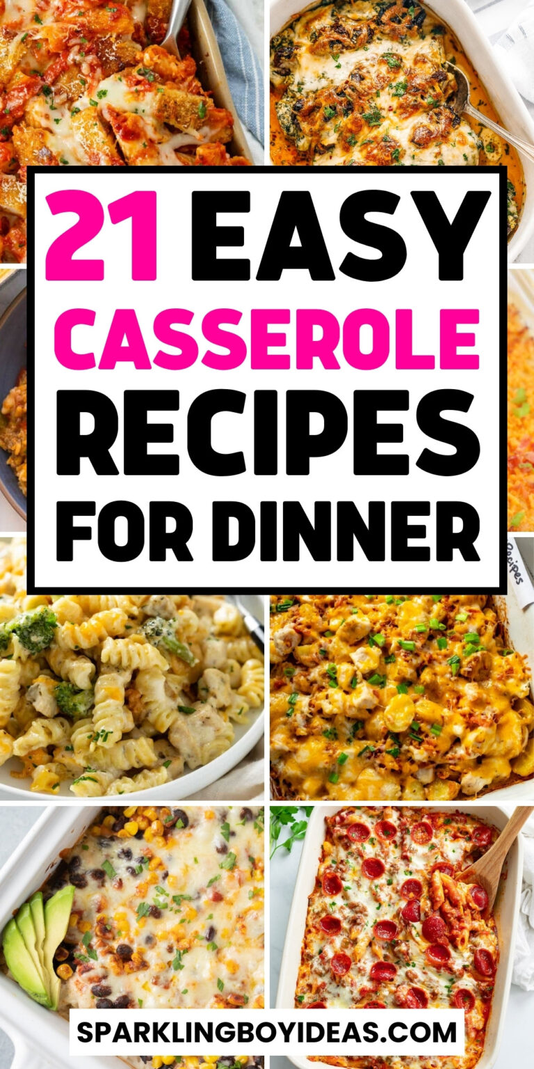 21 Easy Casserole Recipes - Sparkling Boy Ideas