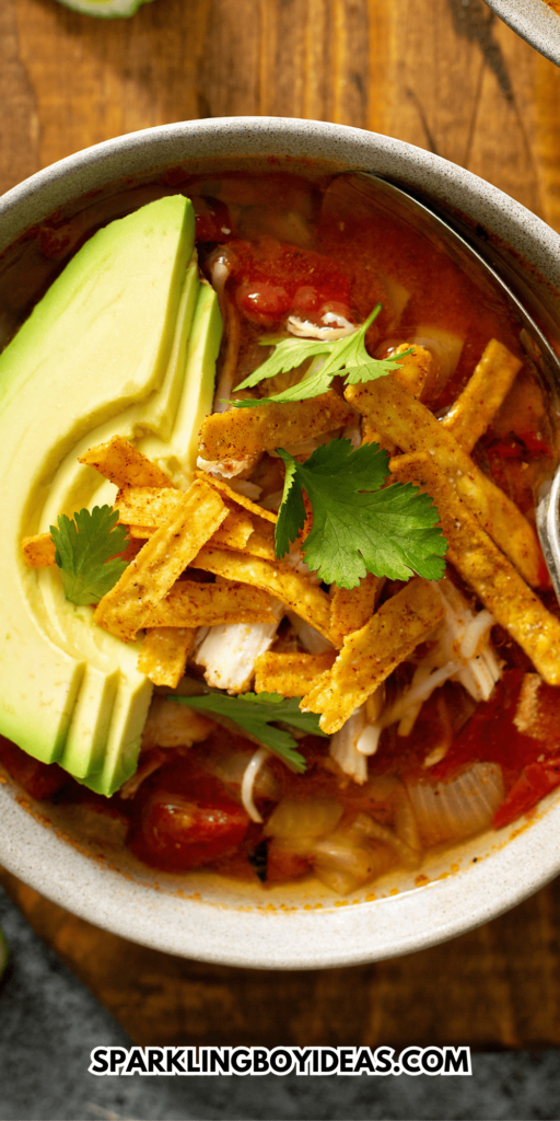 Slow cooker chicken taco soup