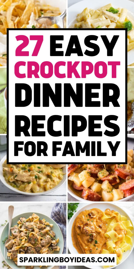 quick and easy crockpot dinner recipes for family