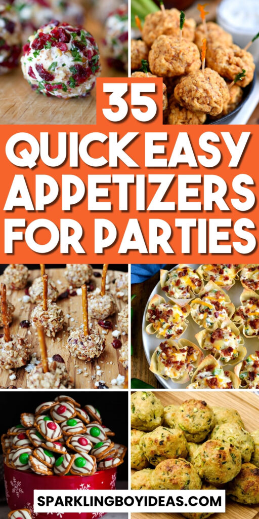 35 Easy Party Appetizers - Sparkling Boy Ideas